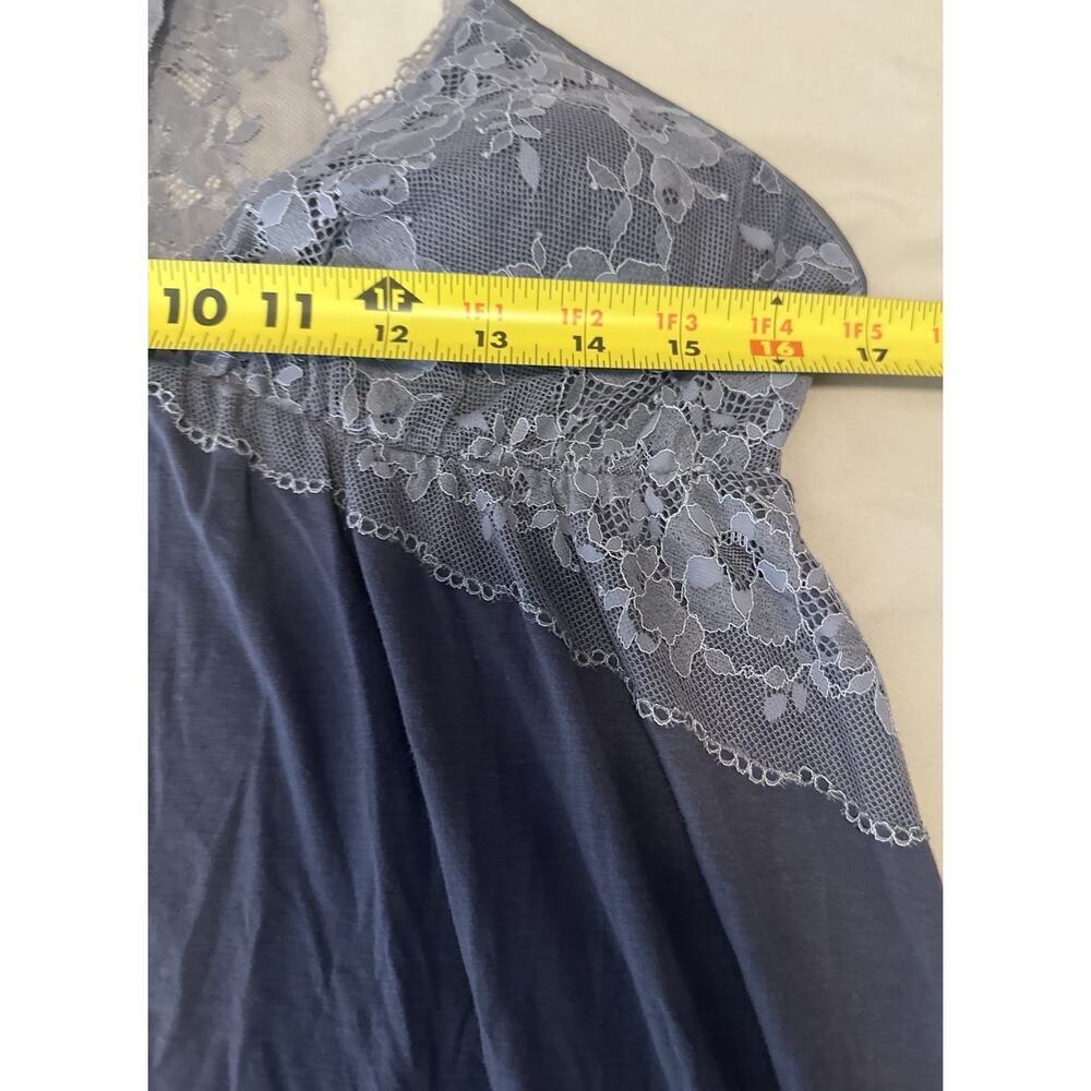Victorias Secret Gray/Purple Lace Night Gown Large Lingerie - Picture 5 of 6